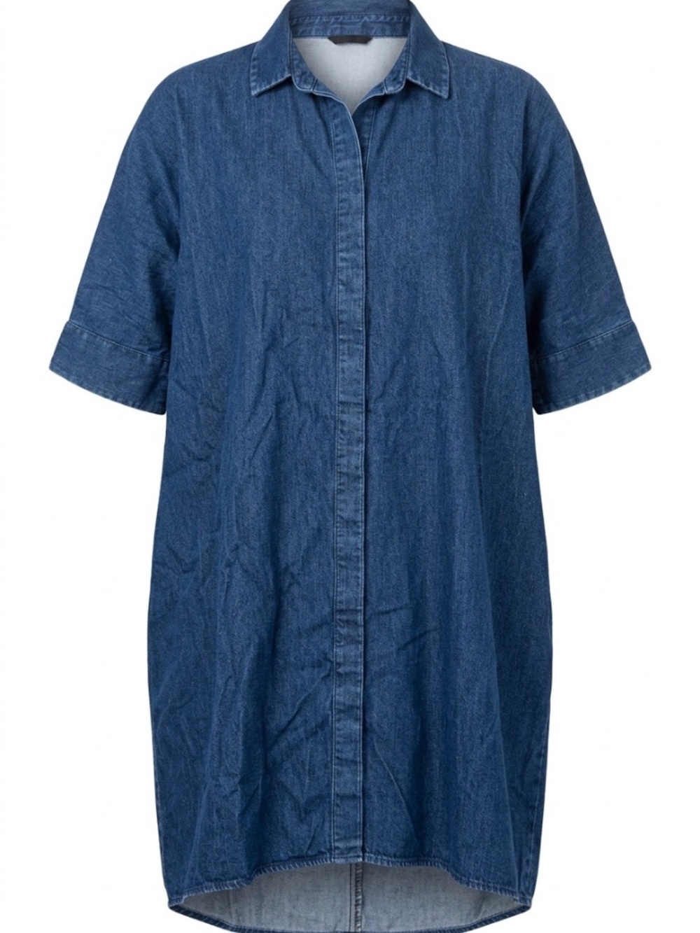 COS Mini Denim Shirt Dress - size small
